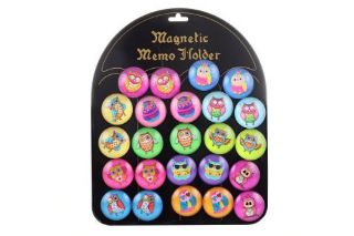 Obrázek z Magnet kulatý - sova (24) vč. tabule 